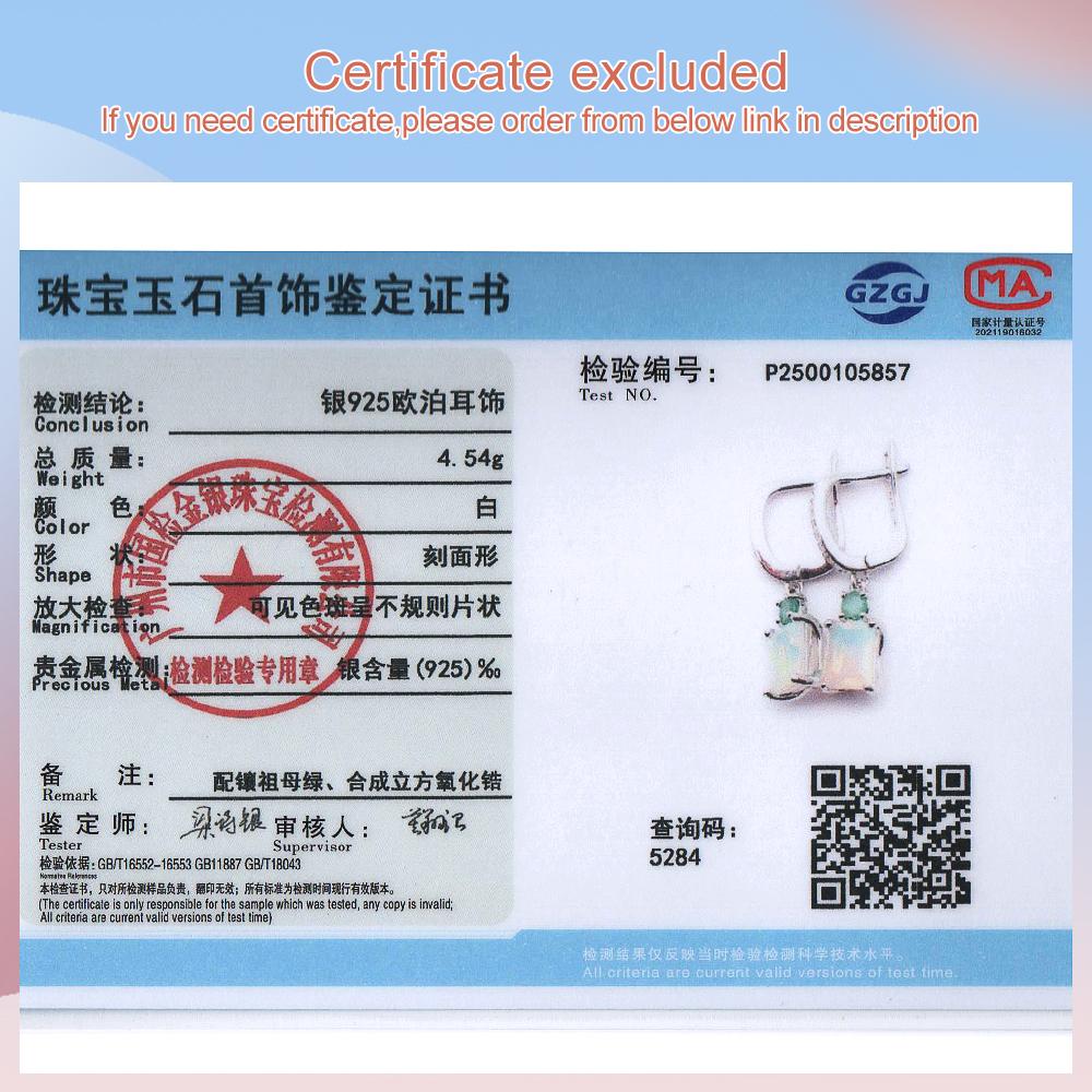 Роскошные серьги из стерлингового серебра 925 пробы с натуральным опалом ОКТ 6*8 мм, настоящие драгоценные камни, изысканные украшения для женщин, подарок на годовщину и день рождения