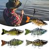 3/5Pcs Fishing Lures 3D Swimming Bait with Treble Hooks Realistic Looking Bright Colors Compact Portable Hard Bait Artificial Lure