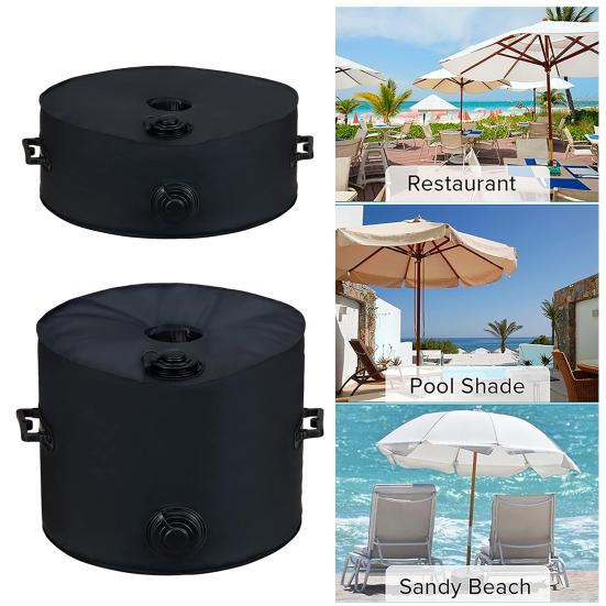 Наполненная водой сумка для основания зонта, большая вместимость, водонепроницаемая, универсальная, с большим водоприемником, сверхмощная подставка для солнцезащитного зонта, 100 фунтов
