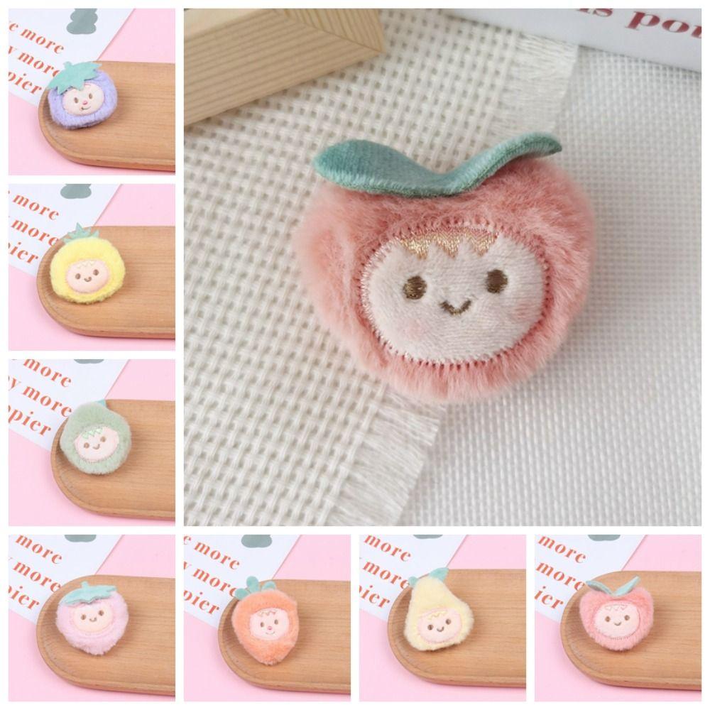 Hand-sewn Cute Fruit Plush Brooch Cloth Sweet Decoration Gift