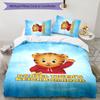 Daniel Tiger 3pcs Bedding Set Duvet Cover Closure Includes 1 Duvet Cover & 2 Pillowcases for All Seasons Bedroom Home Dorm Decor