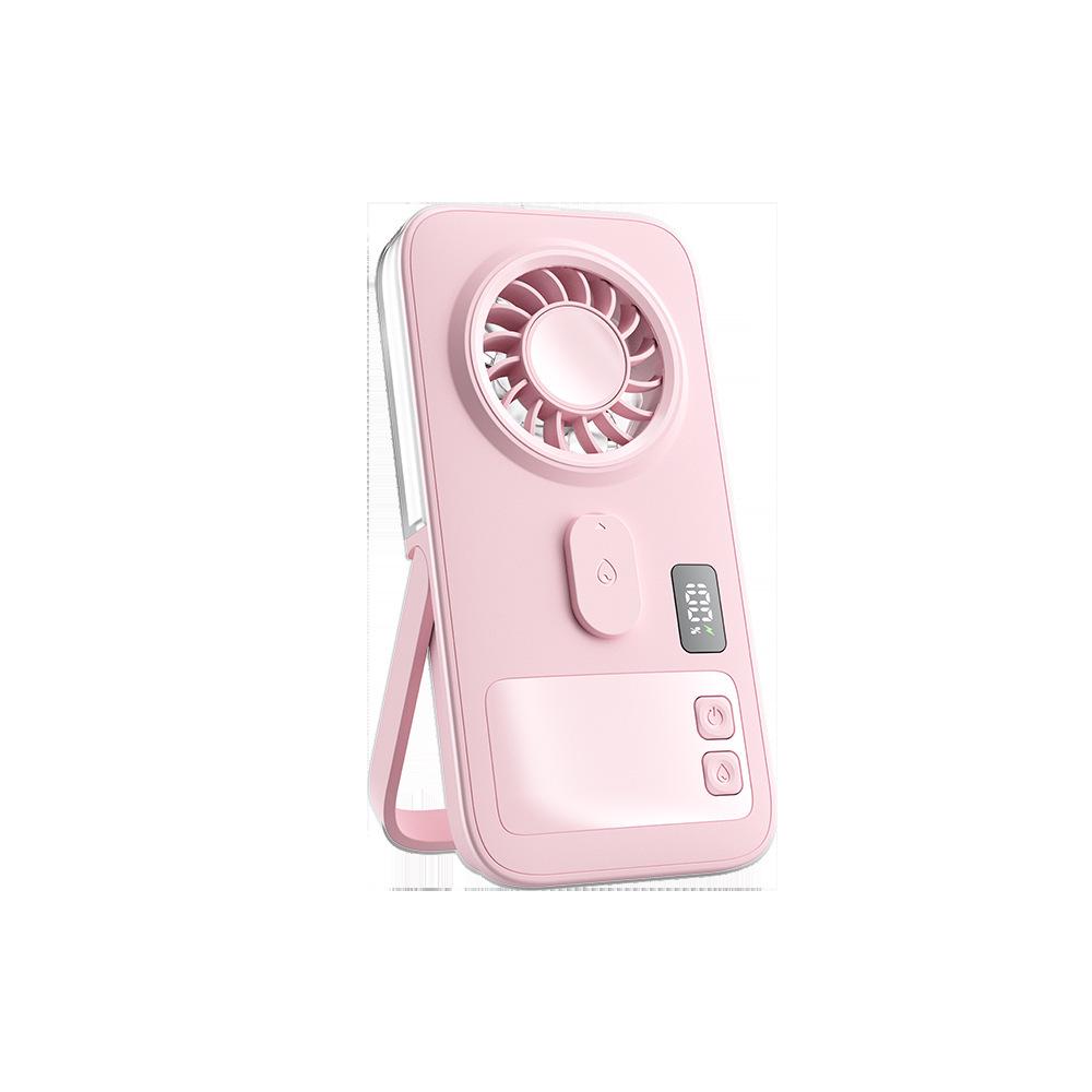 2026 Portable USB Spray Fan: Compact Handheld with Digital Display and Outdoor Hydrating Feature