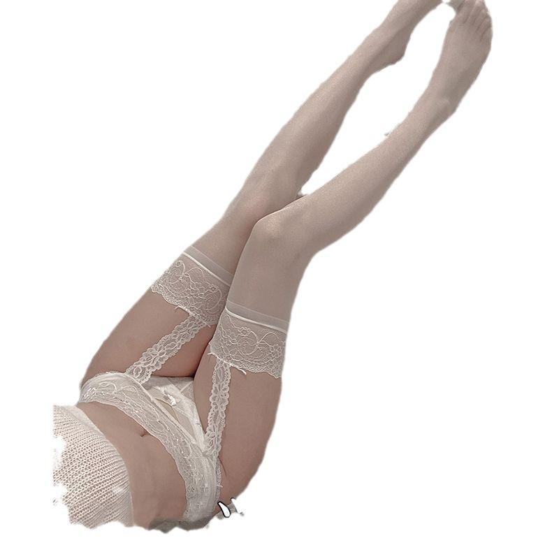 Domi La Pure Desire Черные и красные чулки с подвязками - Ультратонкие шелковые женские длинные чулки
