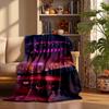 Cyberpunk Custom Flannel Blankets Soft Warm Cozy Throws for Home Decor Holiday Gifts