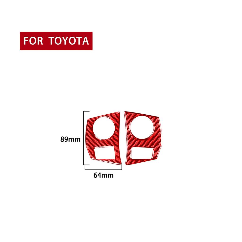 Carbon Fiber Car Steering Wheel Plate Stickers Button Frame Trim Decals For Toyota Corolla 2014- Auto Interior Accessories