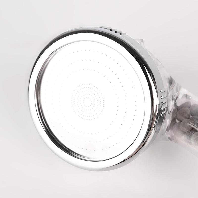 Hot Selling High Pressure 3-Function Handheld Filter Stainless Steel Shower Head Water Saving PP Cotton Filter Easy Installation