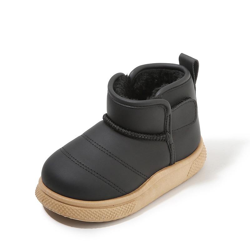 Children's Snow Boots2026New winter short boots for boys, fleece-lined and thickened, cotton boots for girls, warm baby cotton shoes