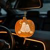 Decorative Pumpkin Pendant for Halloween Spooky Friendship Ornament Ghost Cat 2D Flat Acrylic Seasonal Decor Party Decoration Hanging Window