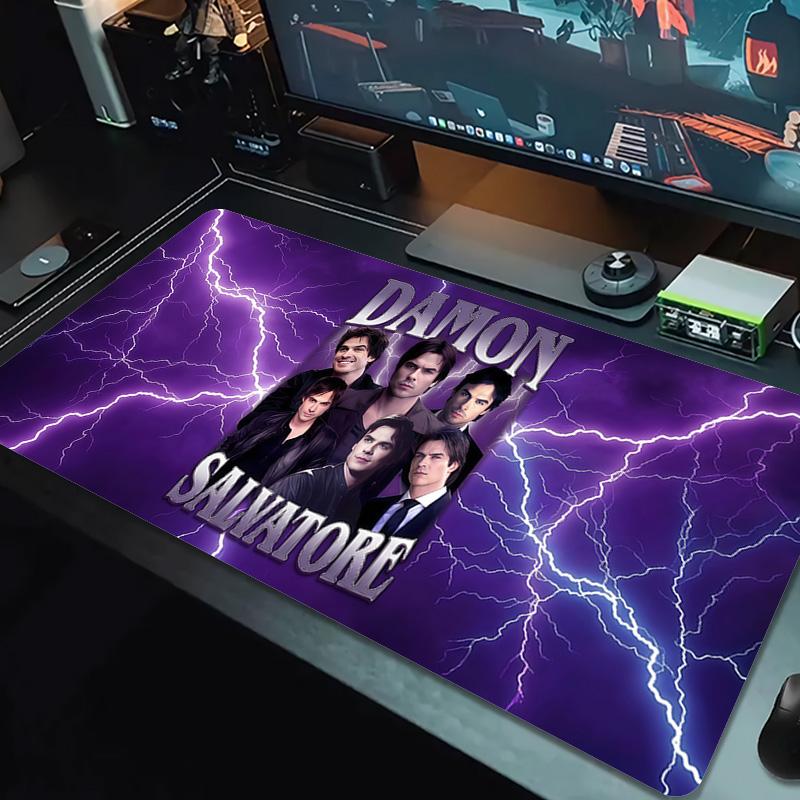 Цветная коврик для мыши Damon Salvatore Большой игровой коврик для стола Нескользящий коврик для ноутбука и планшета XXL Коврик для мини-ПК Игровой коврик с заблокированным краем