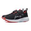 Li Ning Zhi Rou 2.0 Slim Casual Non-Slip Wear-Resistant Breathable Low-Top Kids Running Shoes Kids Sneaker Black Red YKCR120-1