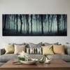 Landscape Dark Foggy Forest Green Tree Scenery Canvas Painting Nature Posters and Prints Wall Art Pictures Home Decor No Frame
