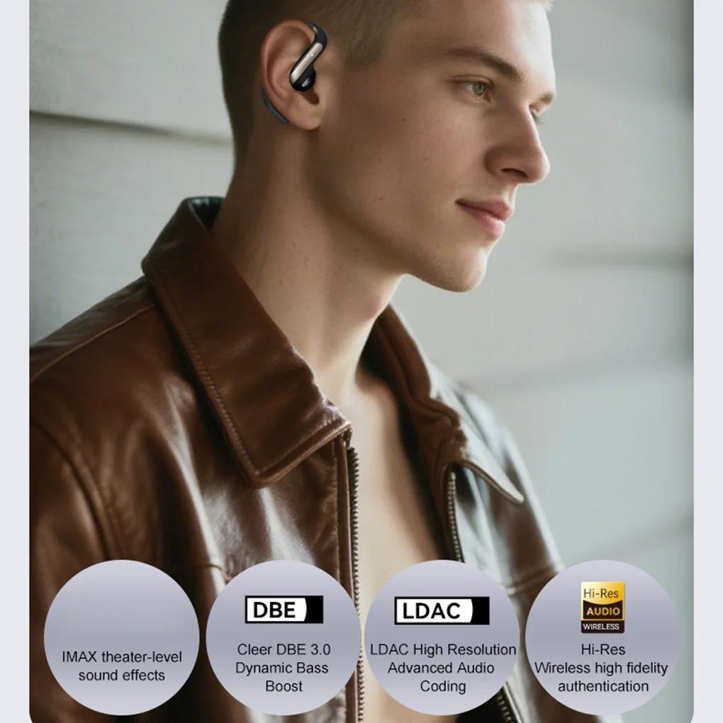 Умные Bluetooth-наушники YJ55 Открытые Полувкладыши Воздушная проводимость Полностью беспроводные Спортивные Долговечные Bluetooth-наушники НОВИНКА 2025