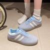 2024 Fashion Foreign Style Board Shoes New Set Foot Round Head Fashion Casual Breathable Rubber Non-slip Korean Women's Shoes