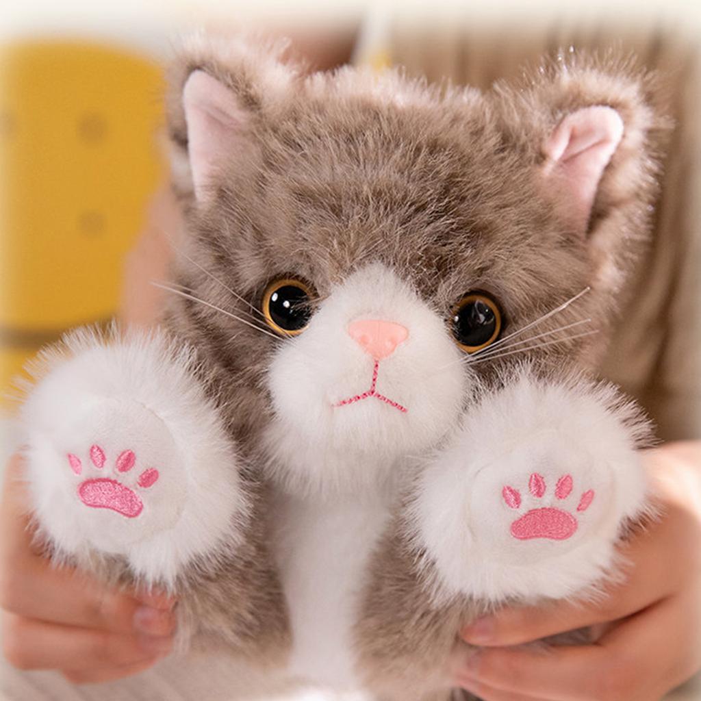 Многоцелевые реалистичные кошки, прочная плюшевая игрушка, мягкие игрушки, модель котенка, портативная для детей и праздничных подарков