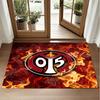 Mainz FC Design Crystal Velvet Rug Soft Decorative Mat for Bedroom Entrance
