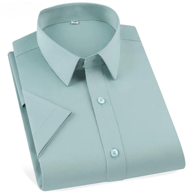 Большой размер Четырехсторонняя эластичная рубашка мужская с длинным рукавом не требующая глажки рабочая одежда деловая повседневная высококачественная белая рубашка мужская