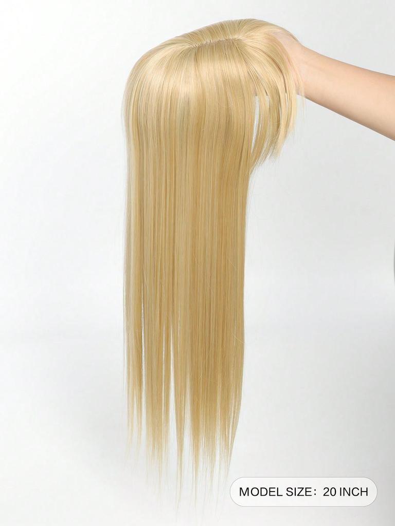 Синтетический длинный прямой верхний слой для волос с челкой, накладные волосы, натуральный сменный чехол, термостойкий для женщин, искусственный парик