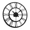 Metal Analog Wall Clock 40 Cm, Black
