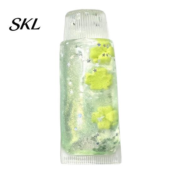 Toothpaste Tube Shape Toy Clear Glitter Toy, Stress Relief Fruit Squeeze Slow Rising Soft Sensory for Kids Adults Relaxation