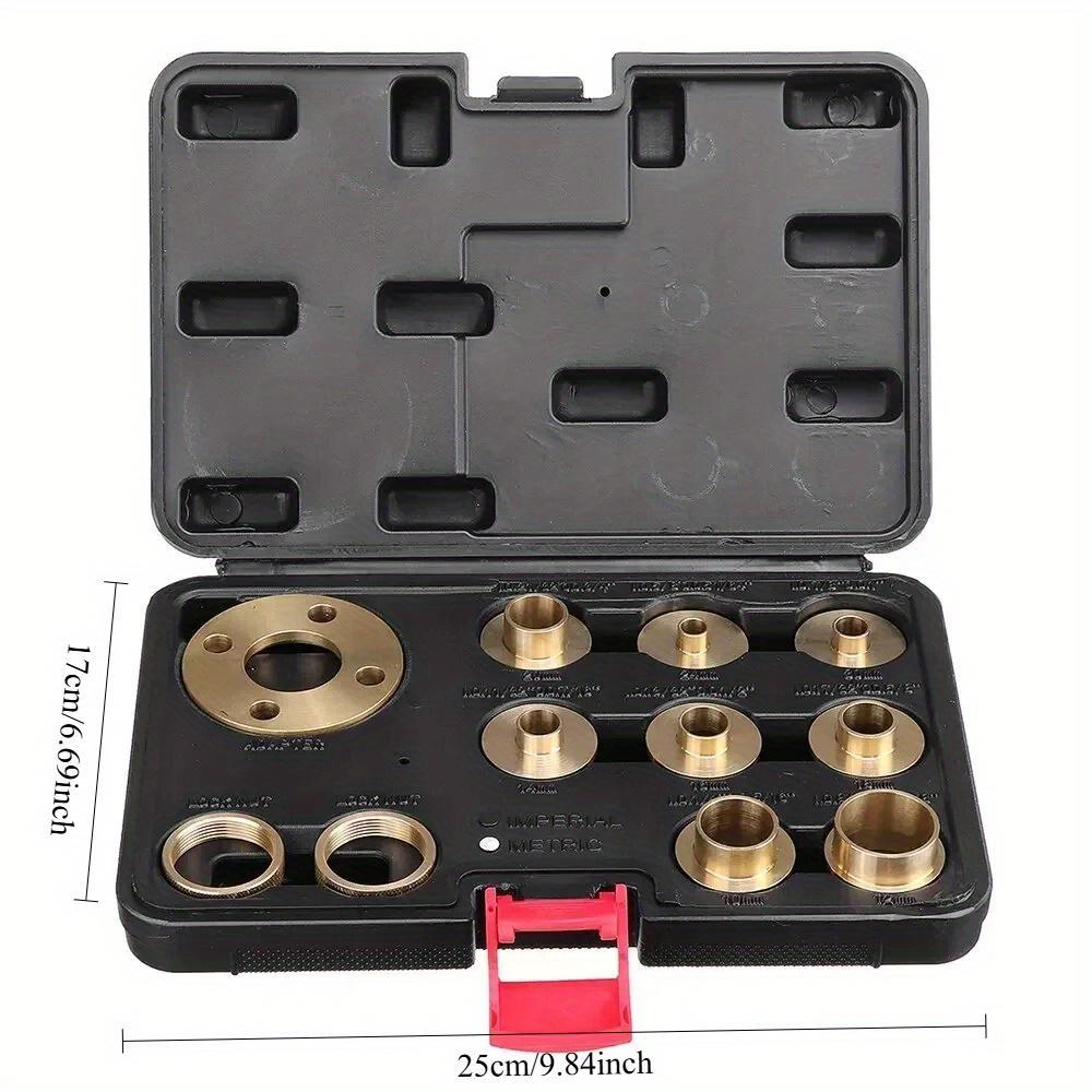 11 шт. Деревообрабатывающая фрезерная втулка-направляющая 10-30 мм Медная Премиальная фрезерная направляющая втулка