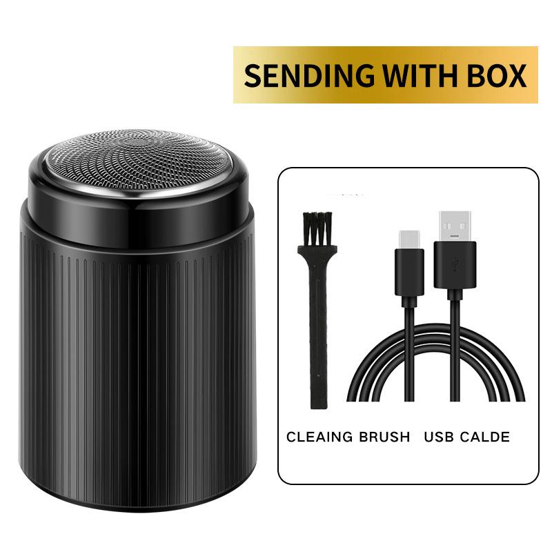 Двухголовочная аккумуляторная мужская портативная электробритва