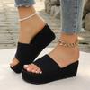 Women's Shoes   Basic Women's Slippers Fashion Plus Size Casual Slippers Women Summer Peep Toe Platform Slippers