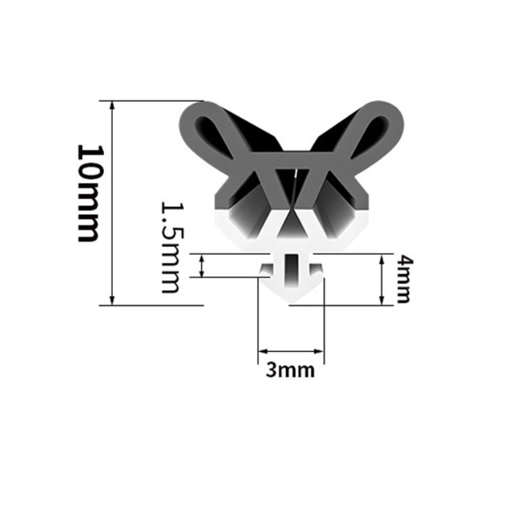 4M Flexible Window Sealing Strip Soundproof Door Draft Stopper High Quality Weather Stripping