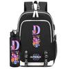 2Pcs/set Cartoon Backpack Large Capacity Bookbag With 750ml Water Bottler Laptop Student Boy Girl School Bag Travel Bag Kid Gift