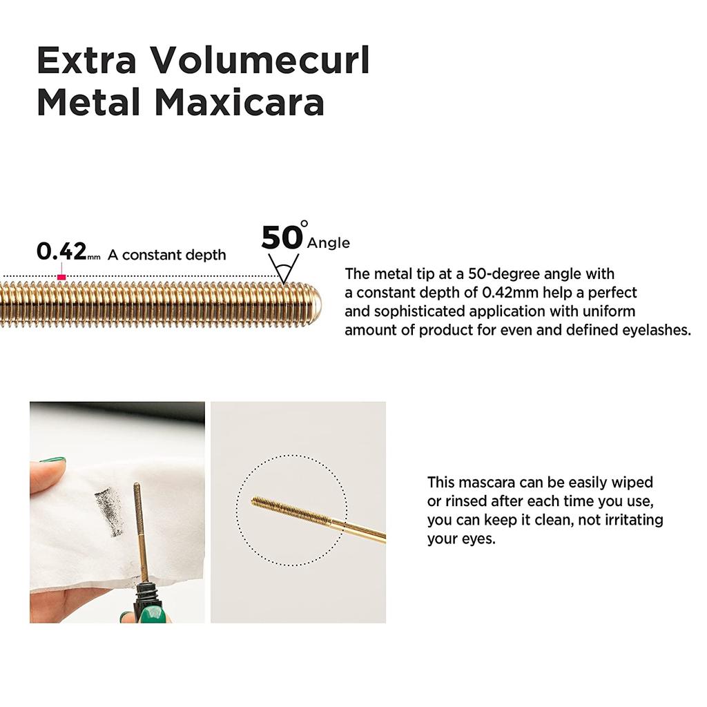 [Neogen Dermalogy] Тушь для ресниц Extra Volume Curl Metal ЧЕРНАЯ / КОРИЧНЕВАЯ 4 мл
