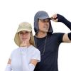 Breathable Summer Sun Cap Face Neck Protection Flap Bucket Hat Travelling Fishing Hat  Jungle Farm