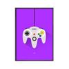 Watercolor Boys Game Poster Print Gamepad Illustration Game Wall Art Picture Joystick Canvas Painting for Kids Room Home Decor