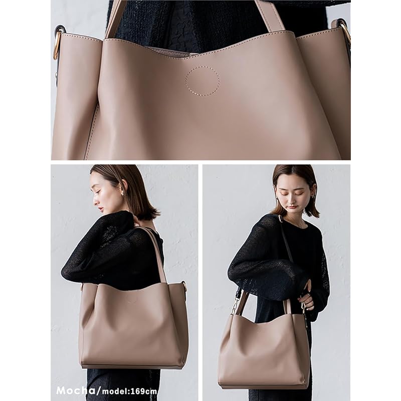 [VITAFELICE] Vita Felice Comes with nylon bag 2way tote bag ladies vtb-2024p (Mocha)