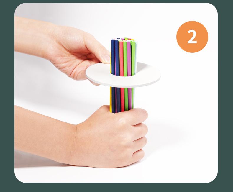 Early Childhood Balance Blocks: Educational Wood Skewers Game