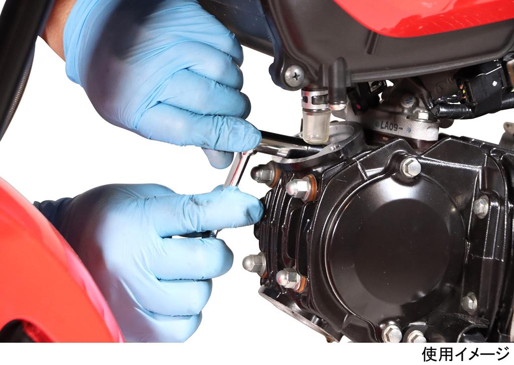 KITACO Tappet Adjustment Wrench (Long) Mouth Type Adjustment Screw Compatible with Monkey 125 (JB02/JB03/JB05) CT125 Hunter Cub (JA55/JA65) etc.