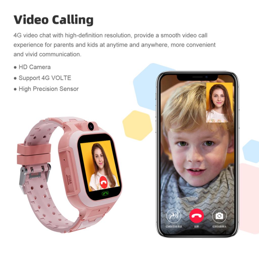 LT37 4G Kids Smart Phone Call Watch Video Chat LBS GPS WiFi SOS Monitor Camera IP67 Waterproof