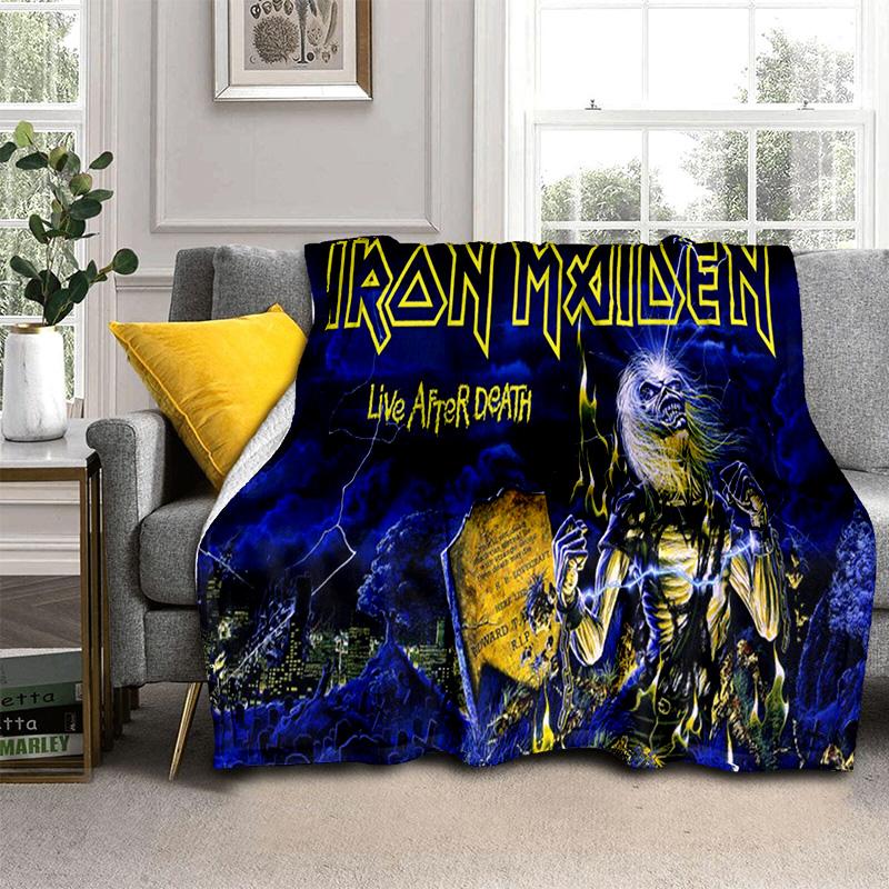 HD I-Iron Maiden Heavy Metal Band 3D одеяло, мягкое одеяло для дома, спальни, кровати, дивана, пикника, путешествия, офиса, одеяло, детское одеяло