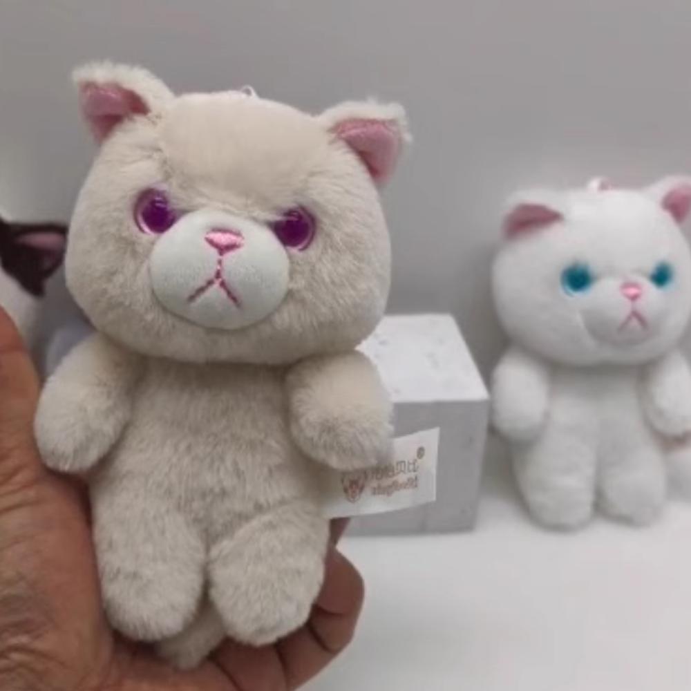 Cartoon Cat Plush Keyring PP Cotton Plush Cat Doll Pendant Plush Cat Keychain  Christmas Gift