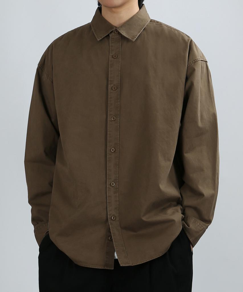 VERYVAIN Solid Cotton Over Shirt (Brown)