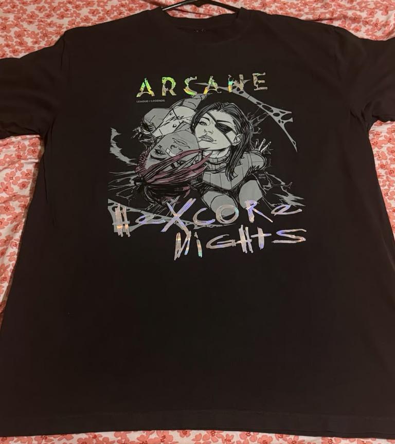 Футболка Arcane Hexcore Nights Caitvi Репринт Полный размер S-5XL