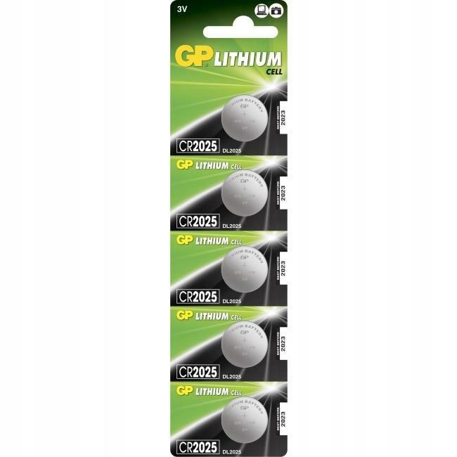 Gp Batteries Lithium Button Cell Cr2025, 2187