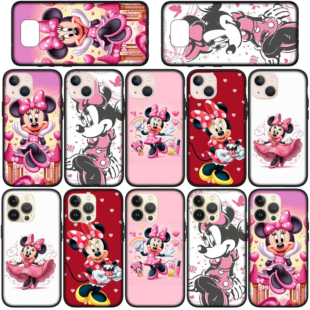 Для Motorola Moto Edge 70 60 50 G54 G86 Samsung Galaxy S25 iPhone 17 16 15 Xiaomi Redmi Note 14 13 Pro Max Чехол для телефона Обои Обложка Минни Маус