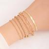Богемный Металлический Цепочный Женский Набор из 6 Многослойных Браслетов