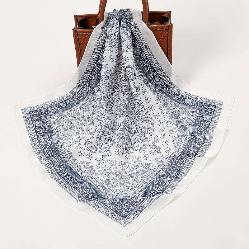 Fashion Paisley Print Cotton Hairbands Scarf Women  New Elagant Bandana Neck Kerchief Head Bands Foulard Female Scarfs