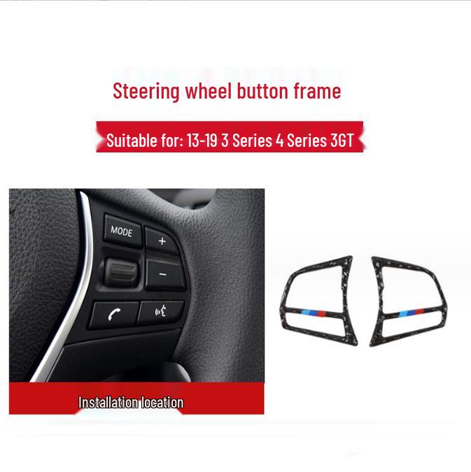 Модификация интерьера BMW 3 серии 320Li из углеродного волокна для F30: Декоративные накладки на панель КПП и воздуховоды центральной консоли.