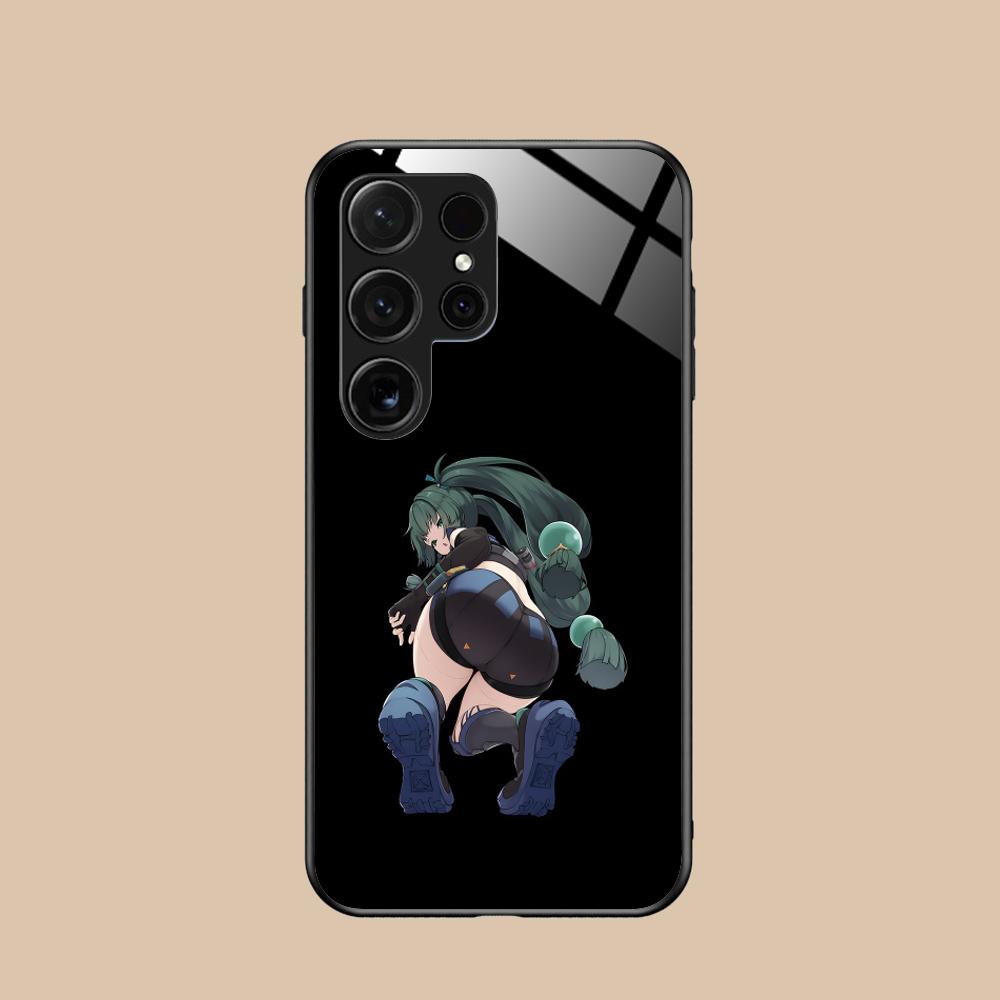Zenless Zone Zero QingYi Phone Case for Samsung Galaxy S25 S24 S23 S22 S21 S20 Note20 Plus FE Ultra Glass Colorful Cover Luxury