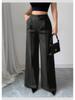 Loose Versatile Summer Drape Slimming Wide Leg Trousers for Women Formal Wear High-Quality Straight-Leg Drape High-Waisted Casual Trousers for Women