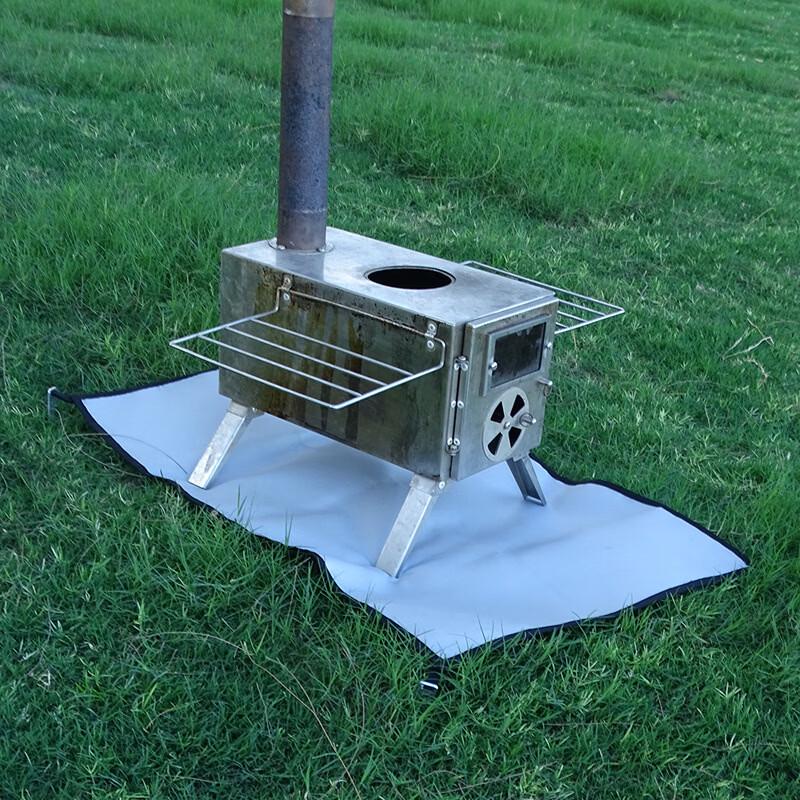 ZISIZ Fiberglass Fire Blanket and BBQ Grill Mat