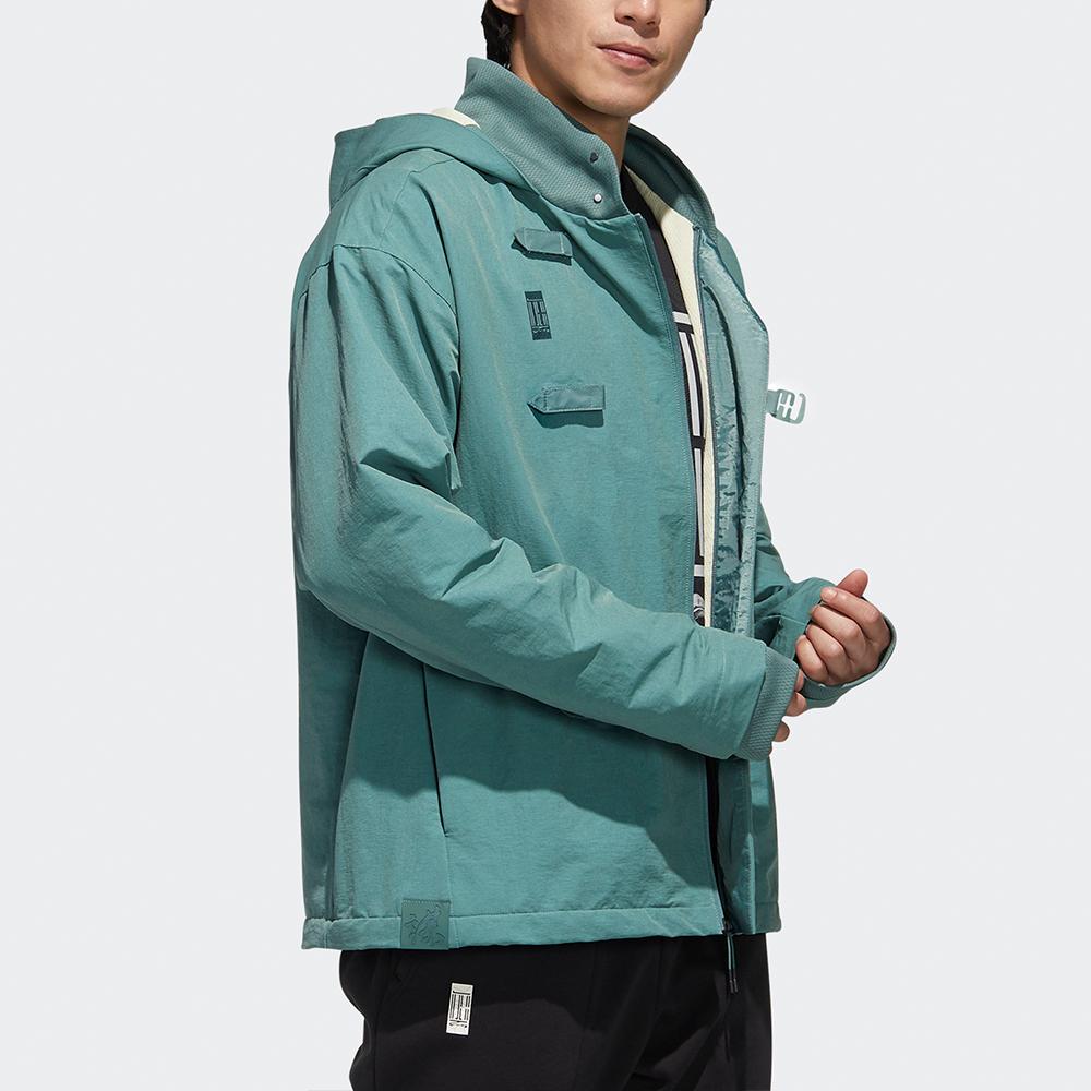 Adidas Куртка в спортивном стиле с капюшоном Мужские куртки Изумрудно-зеленый GM4467