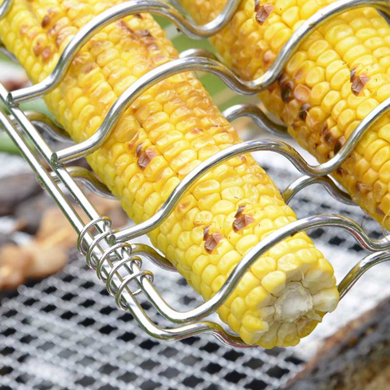 Гриль для барбекю с колбасой, зажим для сетки для гриля, кукурузный гриль для барбекю, гриль для барбекю, зажим для сетки для гриля, барбекю