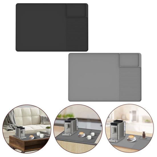 Силиконовый коврик для кофе 24''x16'', непроливающийся коврик для кофейного бара, термостойкий коврик для сушки посуды, шумоподавление, амортизация, аксессуары для кофейного бара